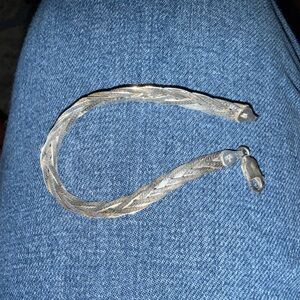 Antique Italian Silver Braided Bracelet